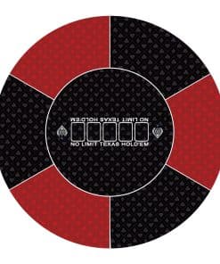 Tapete de póker redondo nuveti de 24/31/47/55 -Rojo