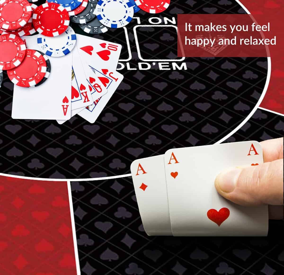 Tapete de póker redondo nuveti de 24/31/47/55 -Rojo - Imagen 6