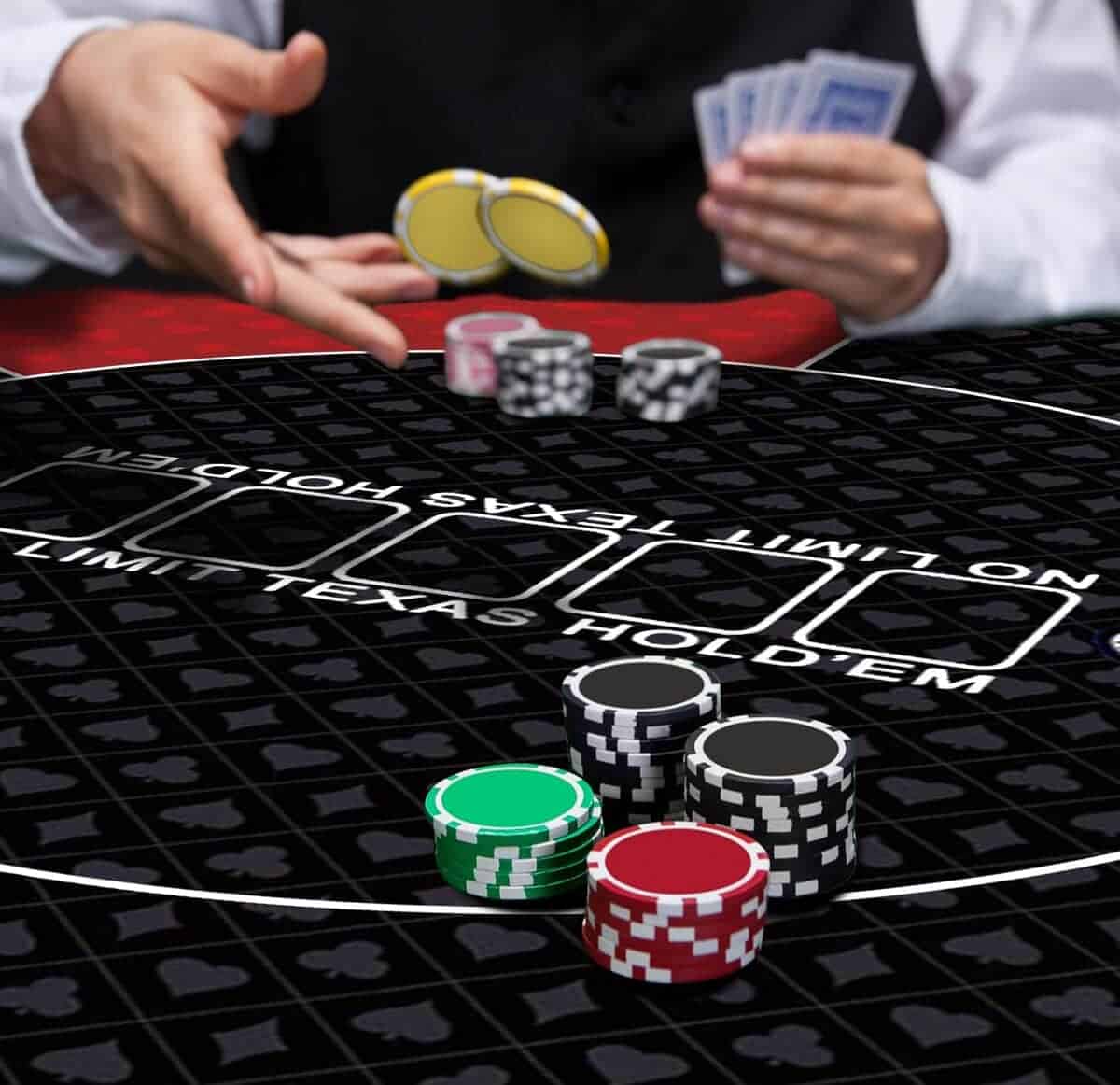 Tapete de póker redondo nuveti de 24/31/47/55 -Rojo - Imagen 8