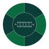 Tapete de Poker redondo nuveti de 24/31/47/55 -Verde
