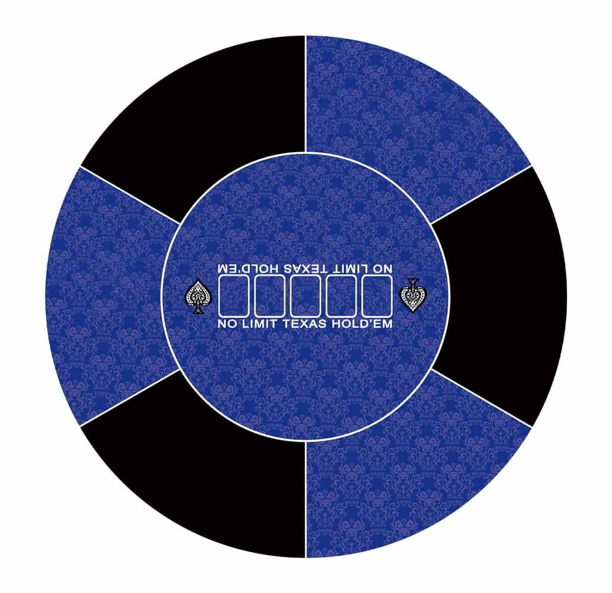 Tapete de Poker redondo nuveti de 24/31/47/55 pulgadas para