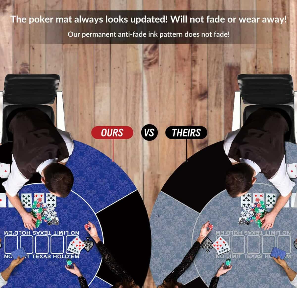Tapete de Poker redondo nuveti de 24/31/47/55 pulgadas para - Imagen 7