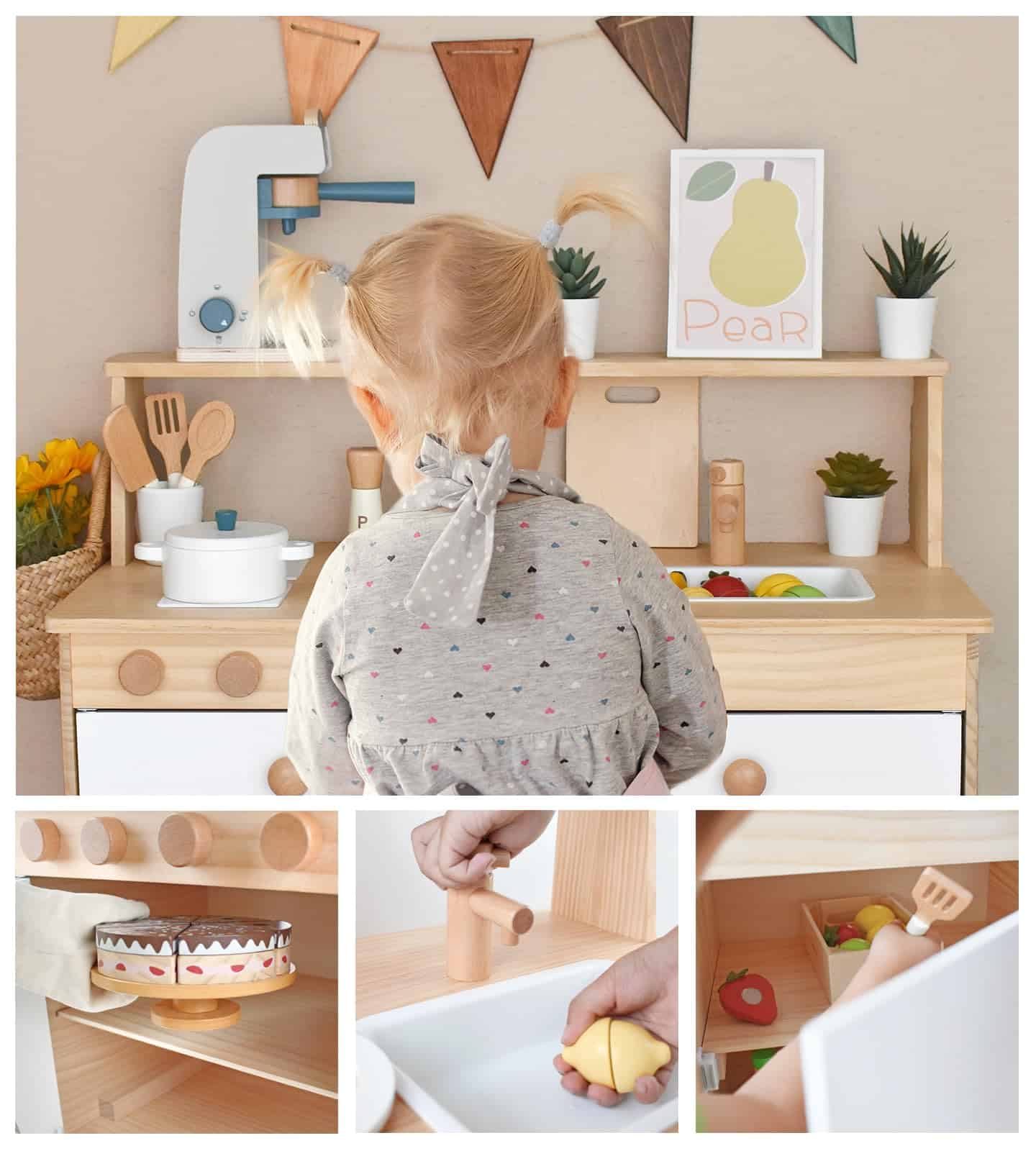 Set de Cocina de Juguetes de Madera PairPear, Juguetes de - Imagen 5