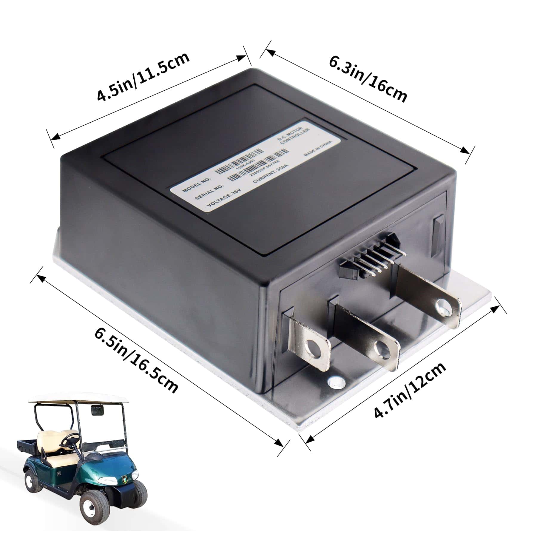 Controlador de Velocidad Curtis 1206-4301 36V 350A 5-Pin - Imagen 3