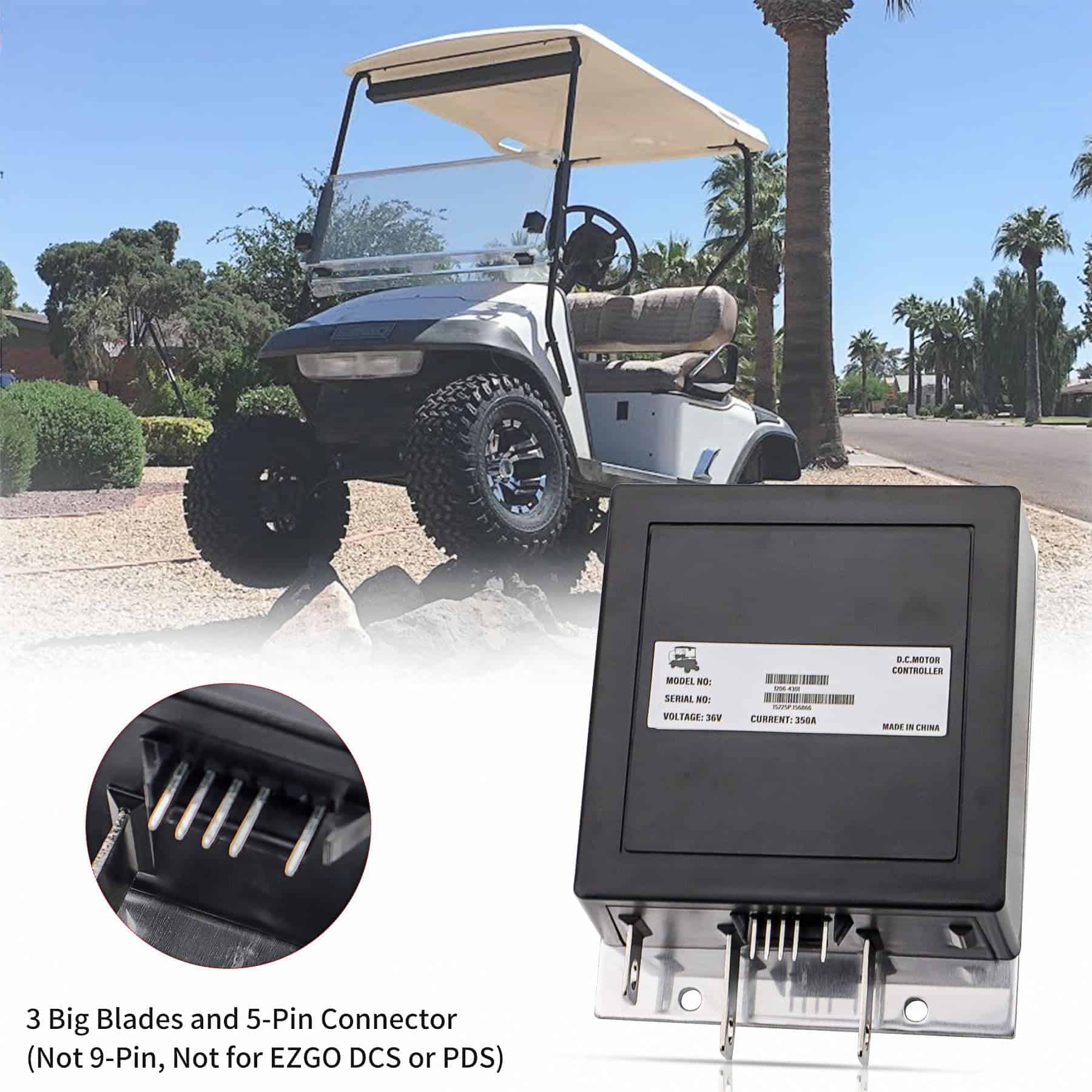 Controlador de Velocidad Curtis 1206-4301 36V 350A 5-Pin - Imagen 6