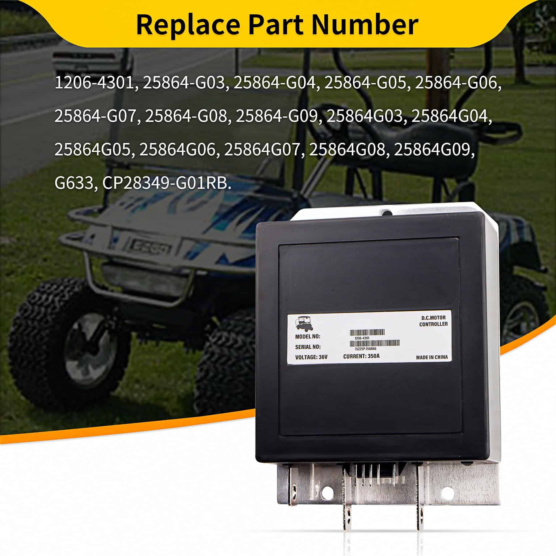 Controlador de Velocidad Curtis 1206-4301 36V 350A 5-Pin - Imagen 4