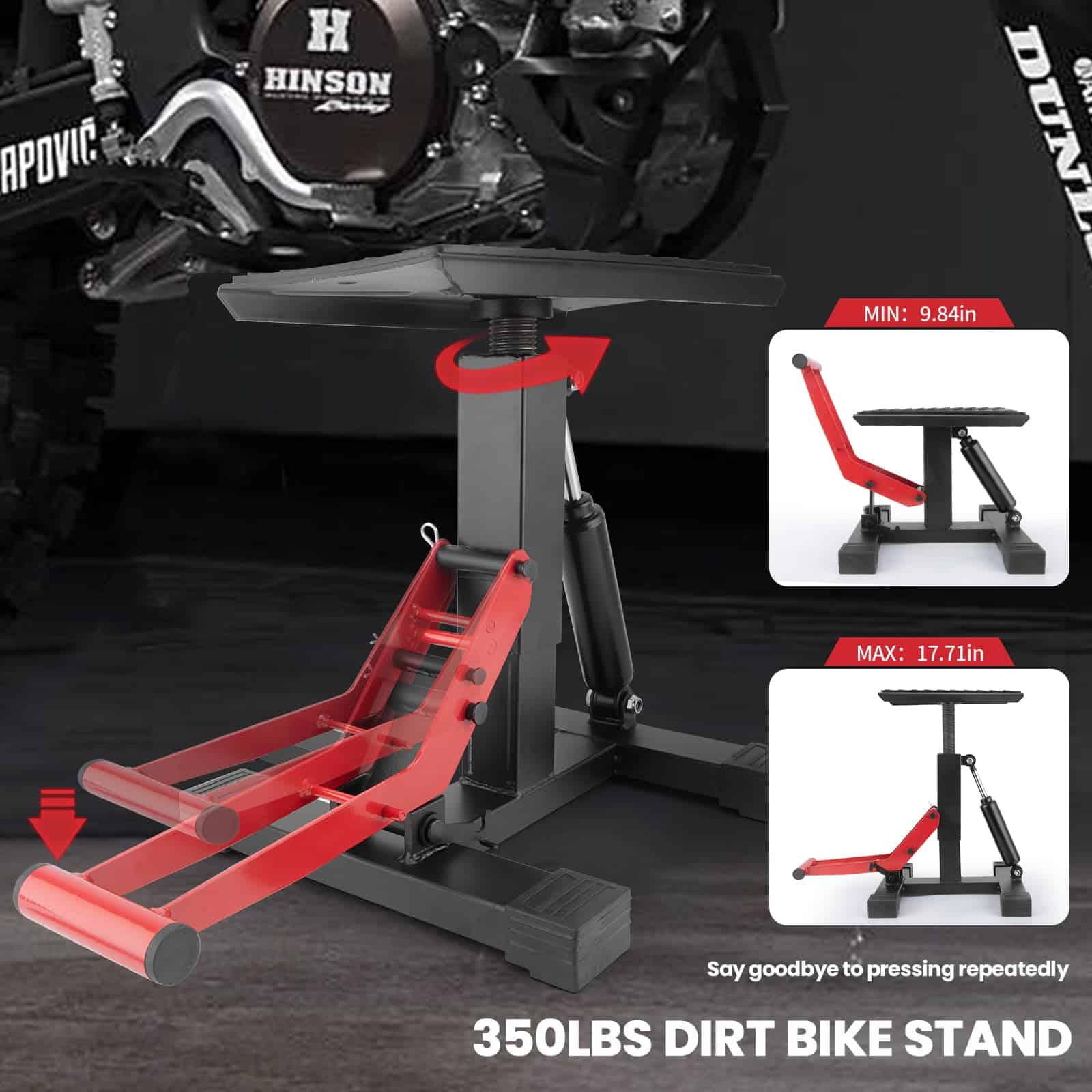 Soporte Elevador de Motocicletas RSYEKU Dirt Bike Jack Lift - Imagen 3