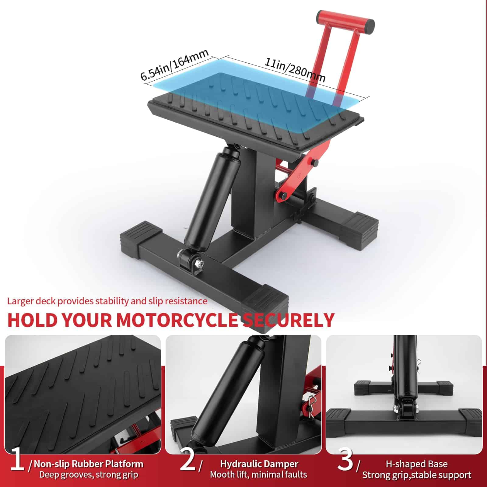 Soporte Elevador de Motocicletas RSYEKU Dirt Bike Jack Lift - Imagen 4