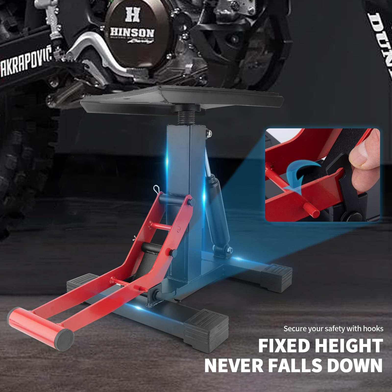 Soporte Elevador de Motocicletas RSYEKU Dirt Bike Jack Lift - Imagen 5