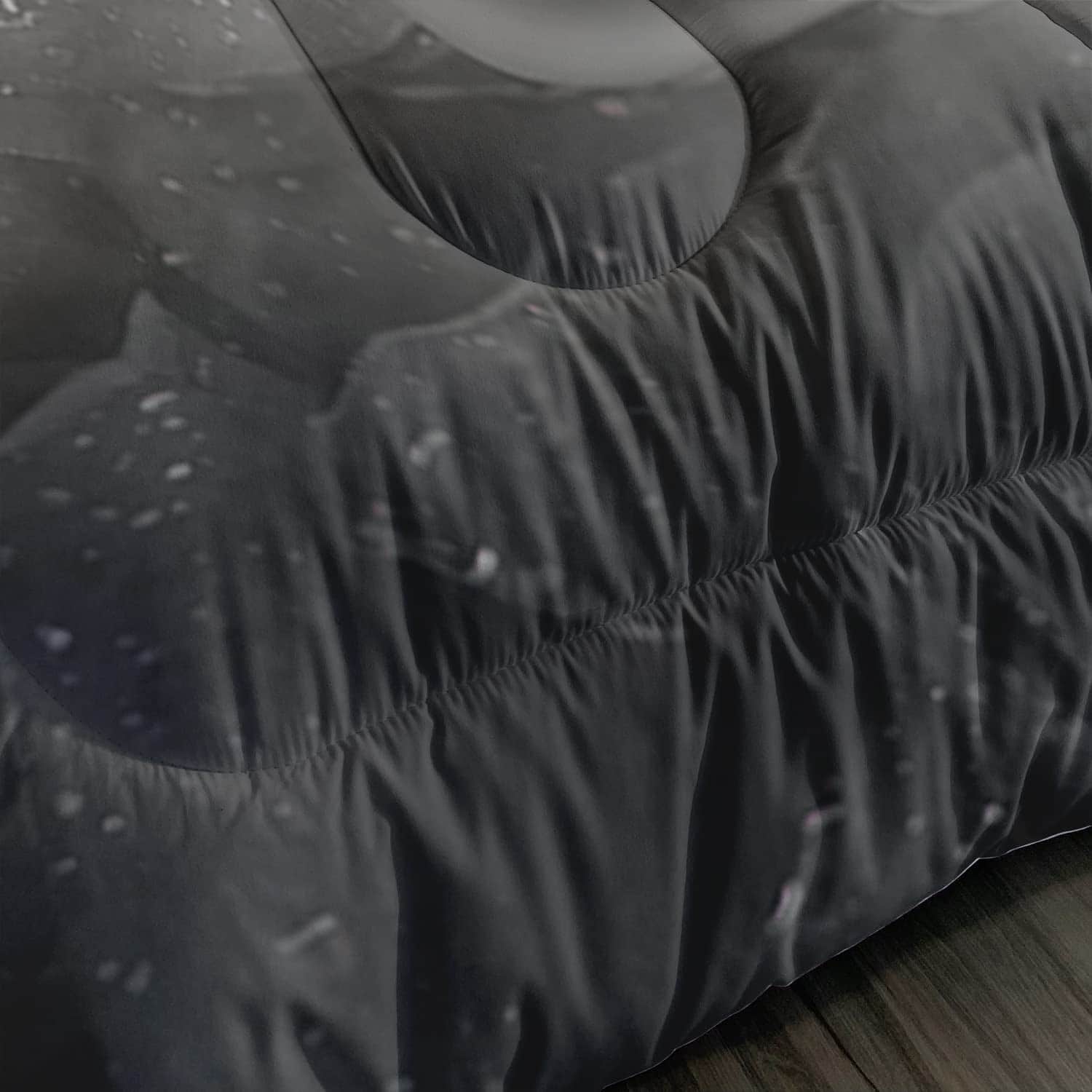 Juego de edredón Suncloris Gótico Calavera, Rojo Rosa Humo - Imagen 4