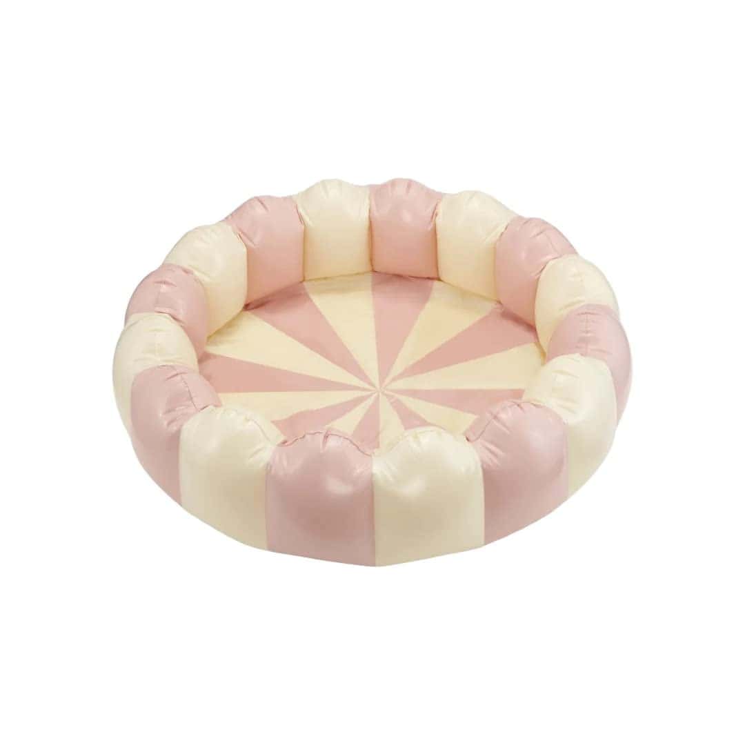 Piscina Inflable a Rayas Petites Pommes para -Rosa Francés