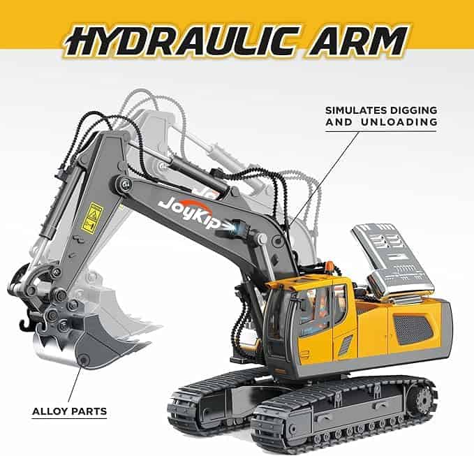 Excavadora de Juguete Control Remoto 11 Canales 2.4Ghz - Imagen 5