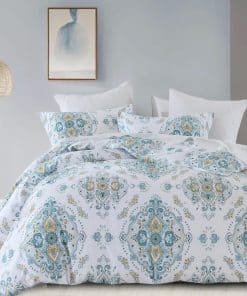 Funda de edredón de algodón DUOMING King - Juego de funda