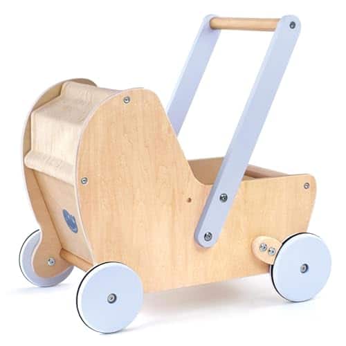 Carrito de muñeca de madera Pillowhale, Cochecito de muñeca