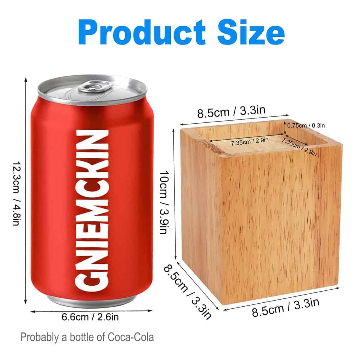 Juego de 4 elevadores de cama de madera GNIEMCKIN, 4 - Imagen 3