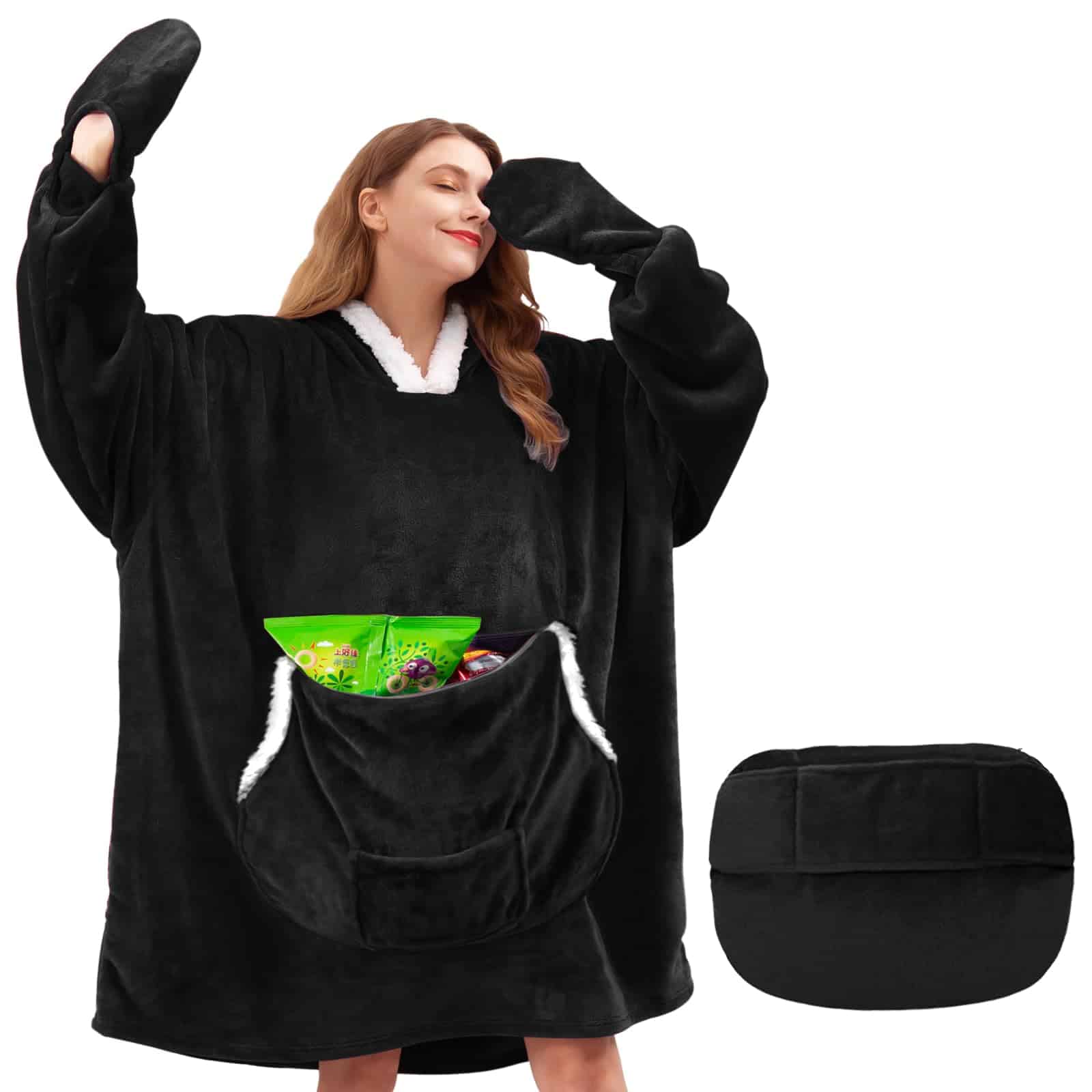 Manta con capucha Wearable Blanket para mujeres - Sudadera