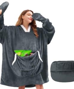 Manta con Capucha suéter para Mujer - Manta térmica Sherpa