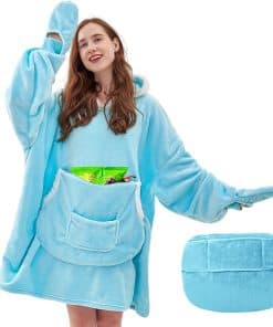 Manta con Capucha para Mujer yescool - Manta Cobertor de