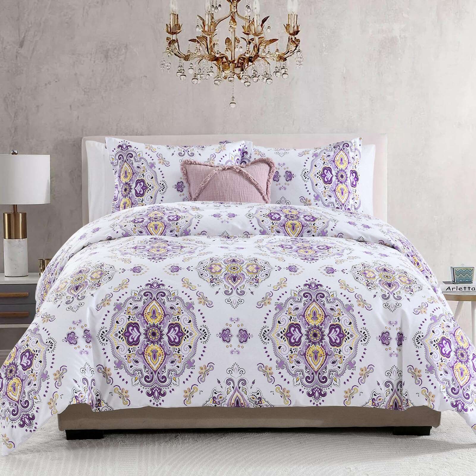 Funda de Edredón de Algodón CozyDH Tamaño King - 100%