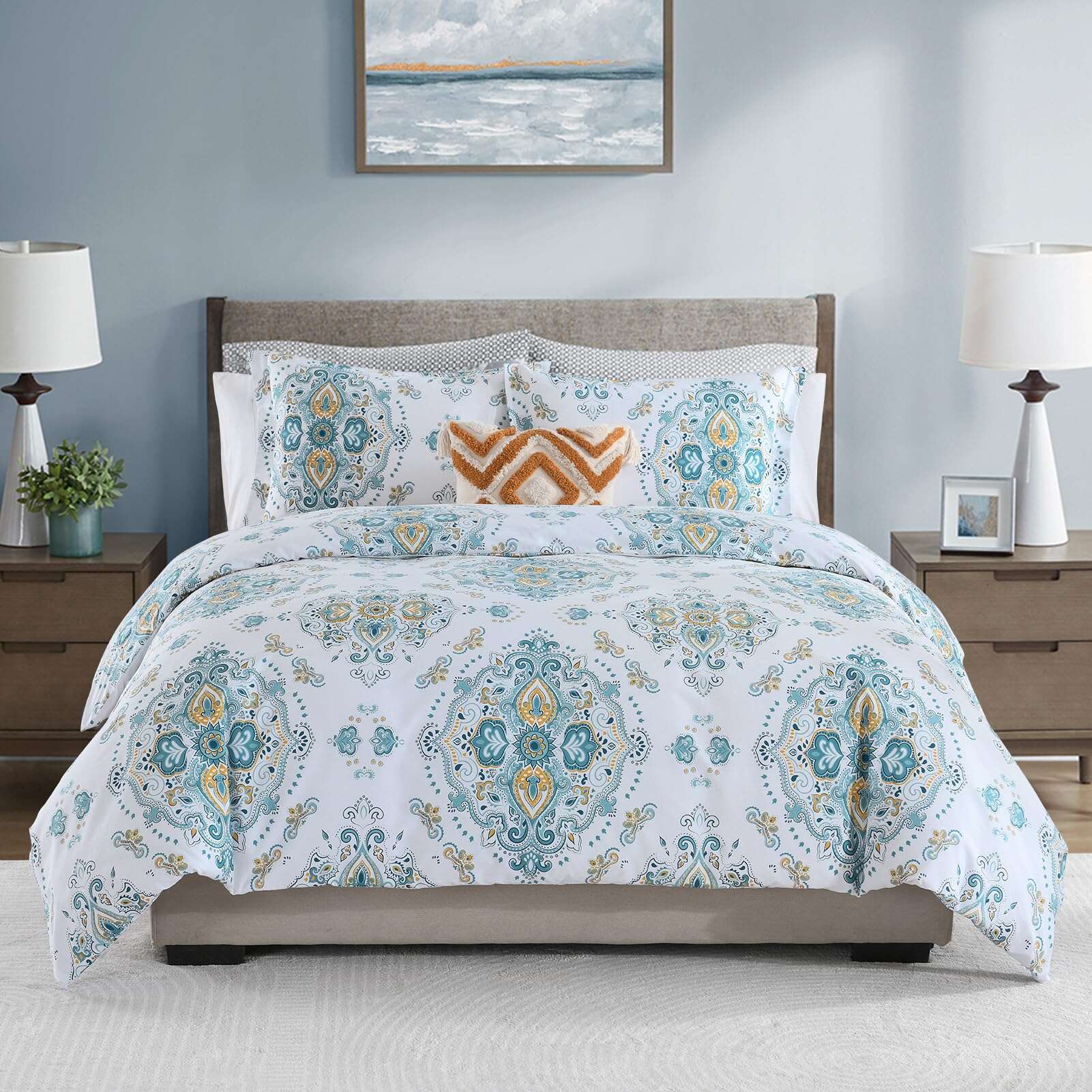 Funda de Edredón de Algodón Queen Size CozyDH - 100%