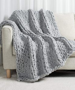 Manta de Punto Grueso Carriediosa 60" X -Gris Claro