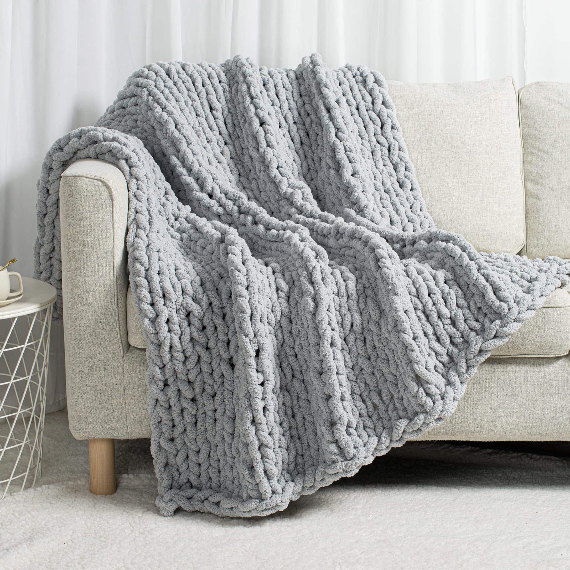 Manta de Punto Grueso Carriediosa 60" X -Gris Claro