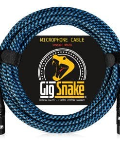 Cable de Micrófono Gig Snake 15 ft - Azul XLR Macho a