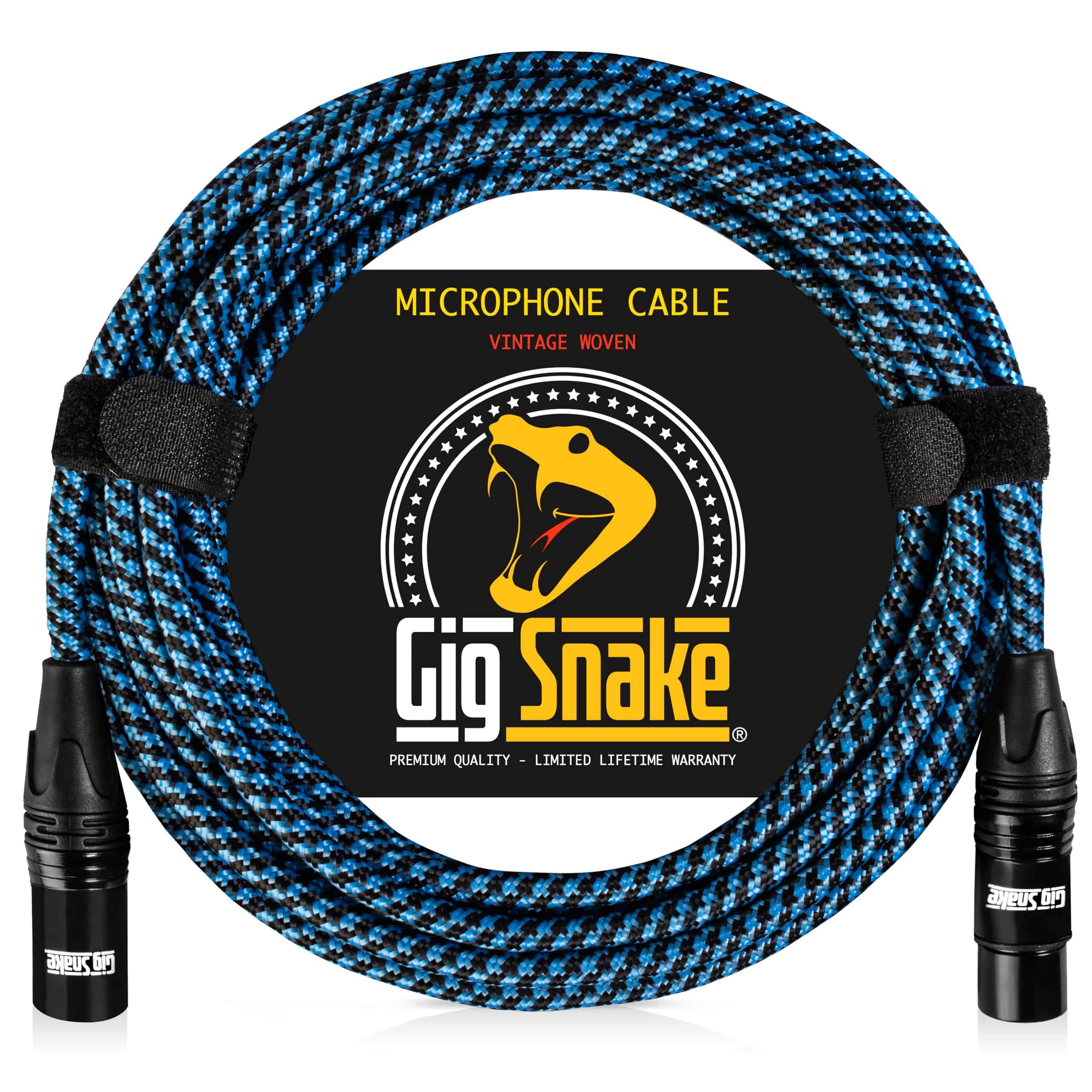 Cable de Micrófono Gig Snake 15 ft - Azul XLR Macho a