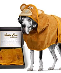 Bata de baño para perros Golden Dane - Toalla de mascotas