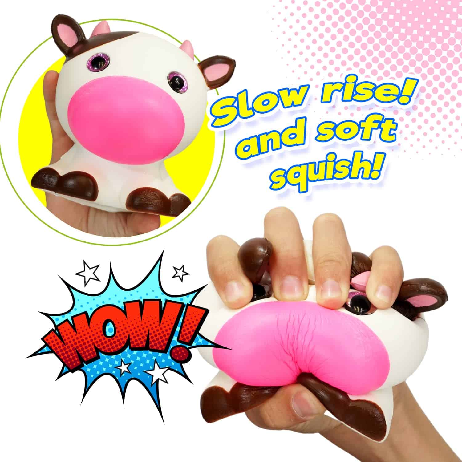 JA-RU Jumbo Foam Squishy Toys (Paquete de 6 surtidos) Cute - Imagen 4