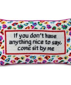 Almohada decorativa de aguja hecha a mano FURBISH - Ven a