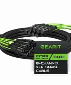 Cable Serpiente XLR de 8 Canales GEARit (10 pies) - Cable