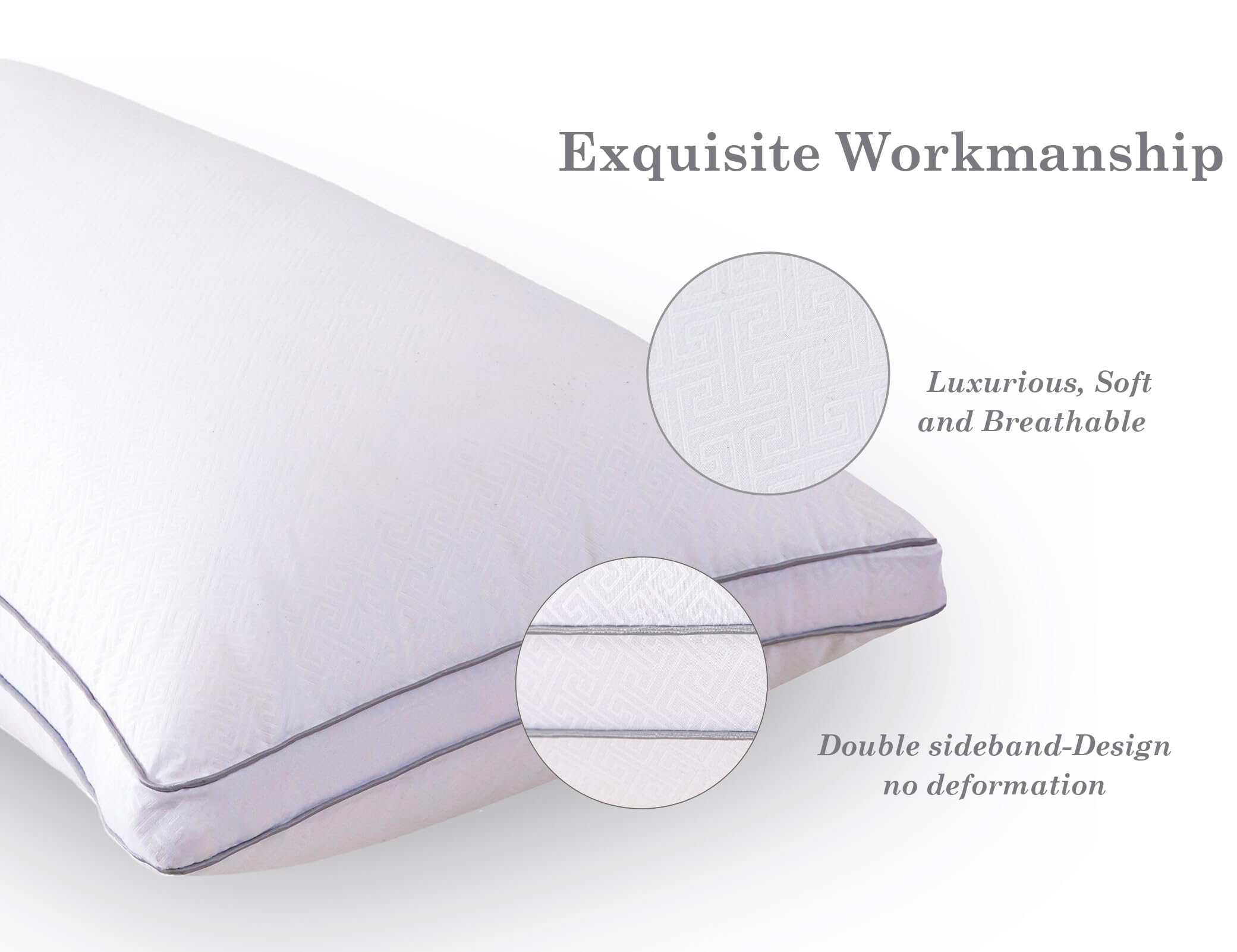 Almohadas de Hotel Firme Medio Amolavet Set de 2 Tamaño - Imagen 5