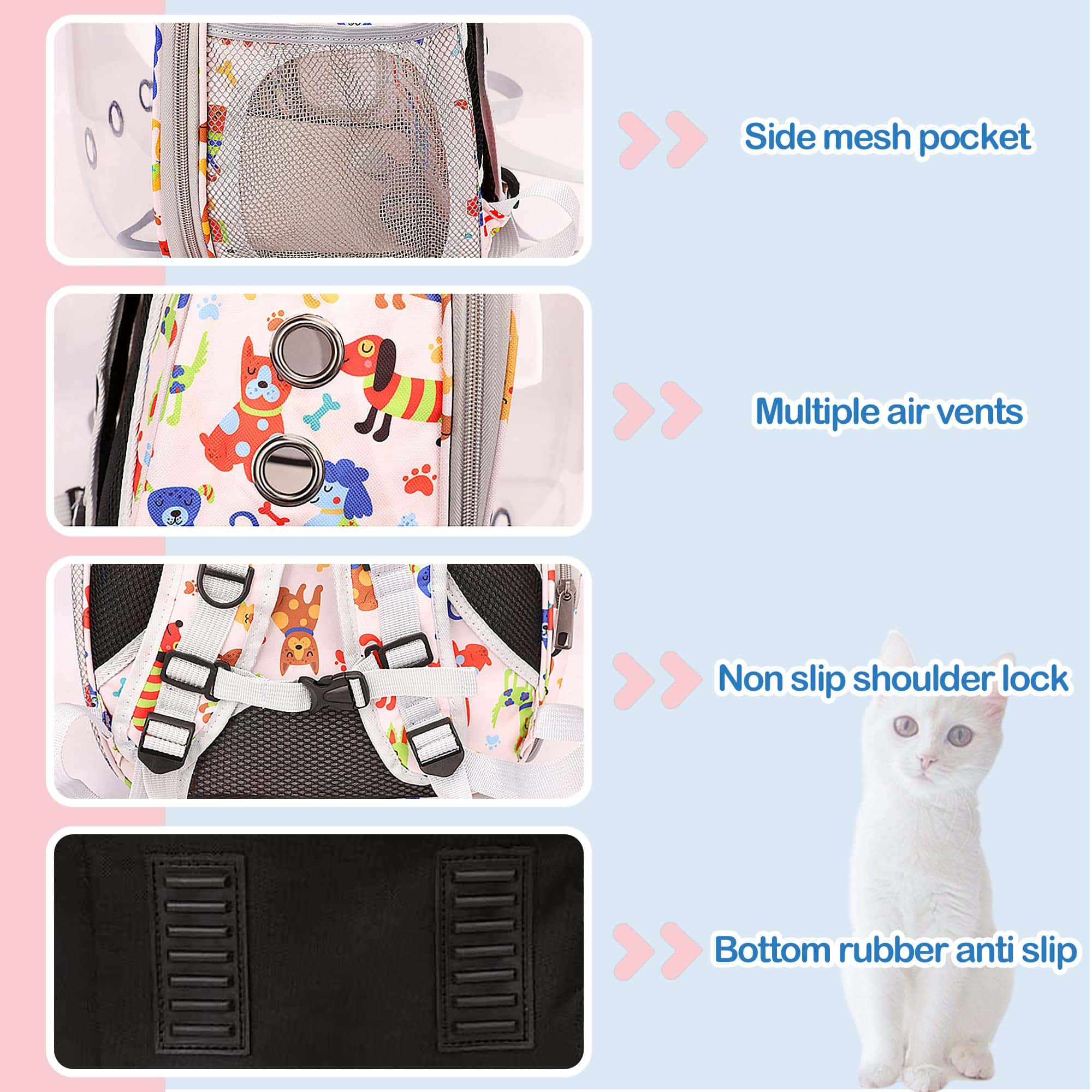 Mochila Transportadora para Gatos SooGree - Bolsa de - Imagen 5