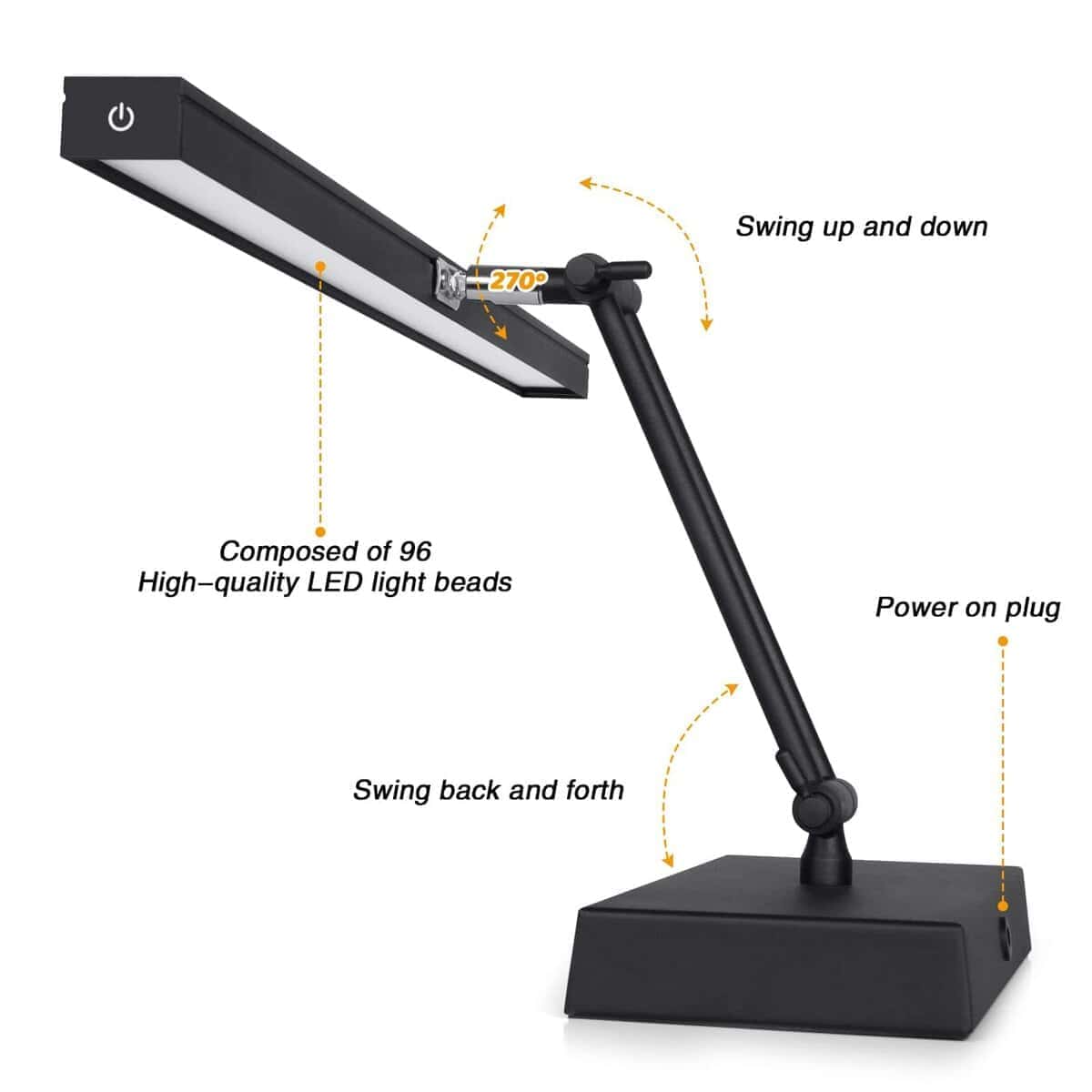 Lámpara de Escritorio para Piano Vshinic, 20" Luz LED de - Imagen 3