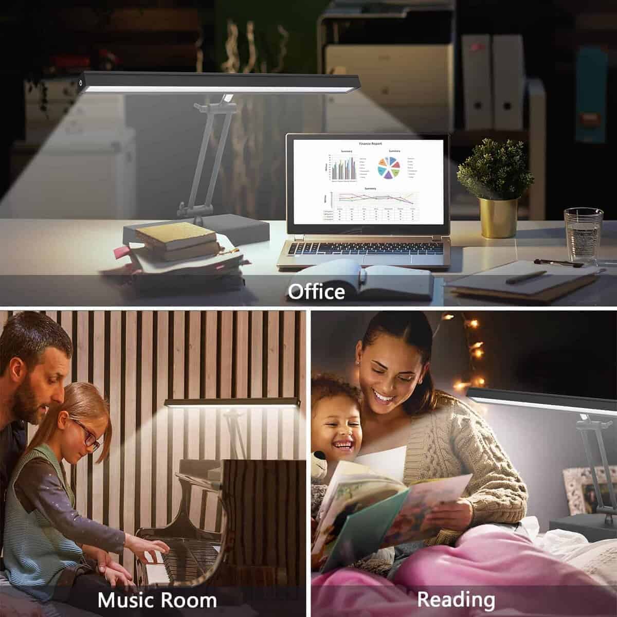 Lámpara de Escritorio para Piano Vshinic, 20" Luz LED de - Imagen 7