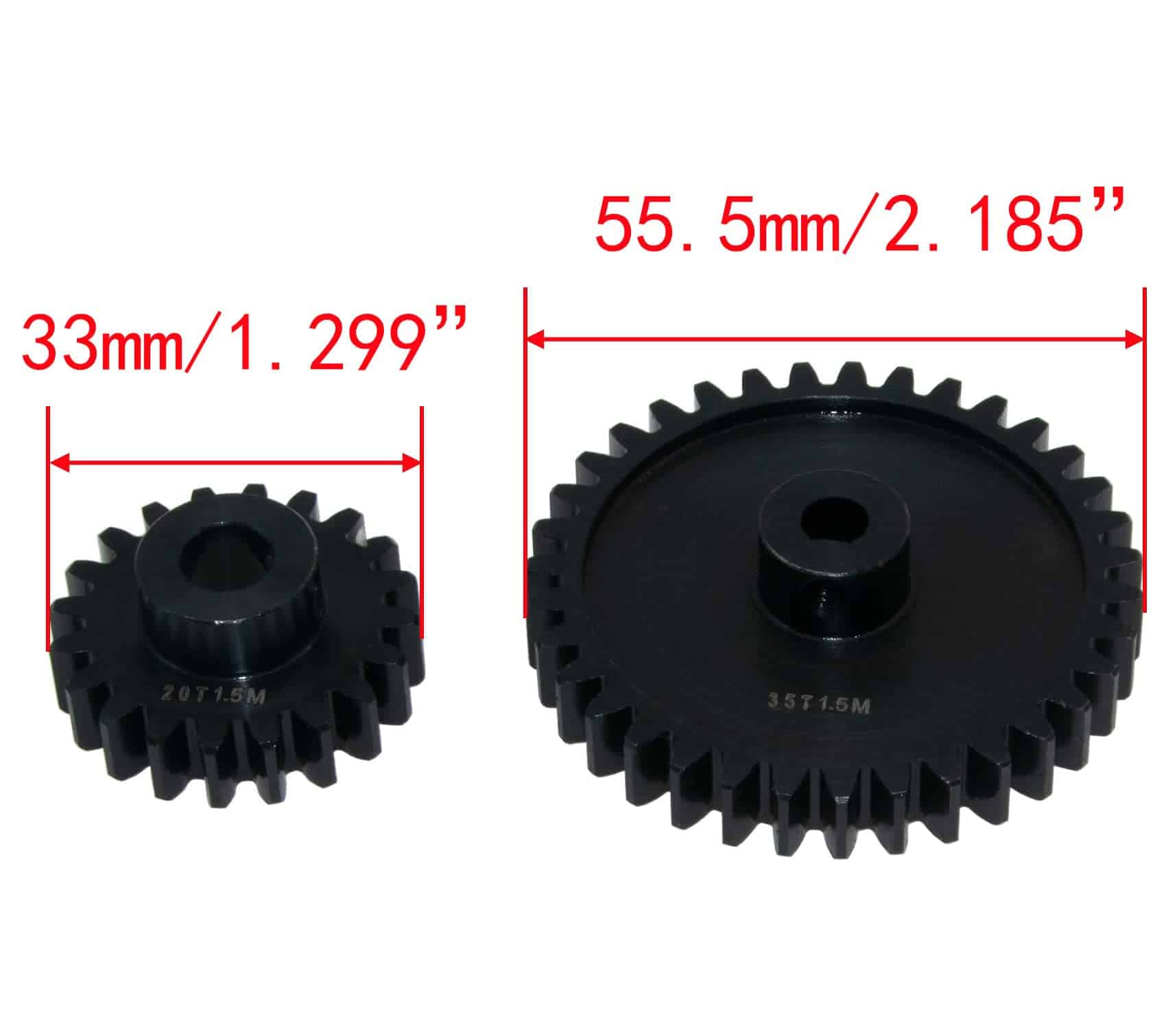 Piñón engranaje compatible con Traxxas 1/5 X-MAXX XRT 45# - Imagen 4