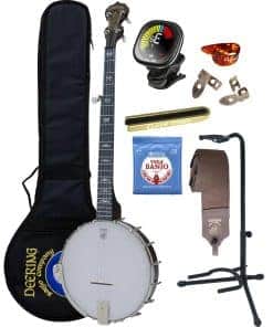 Deering Artisan Goodtime Banjo de 5 Cuerdas de Respaldo