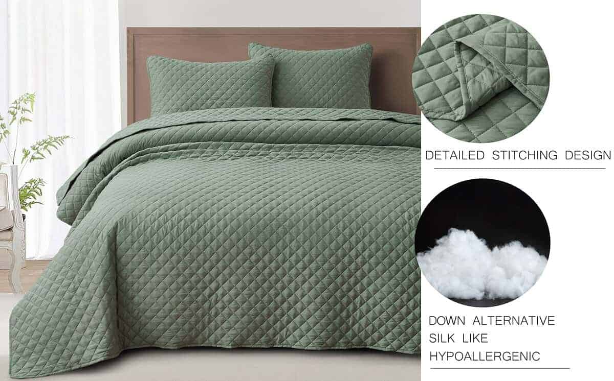 Chezmoi Collection Teo Juego de Edredón Tamaño King en - Imagen 7