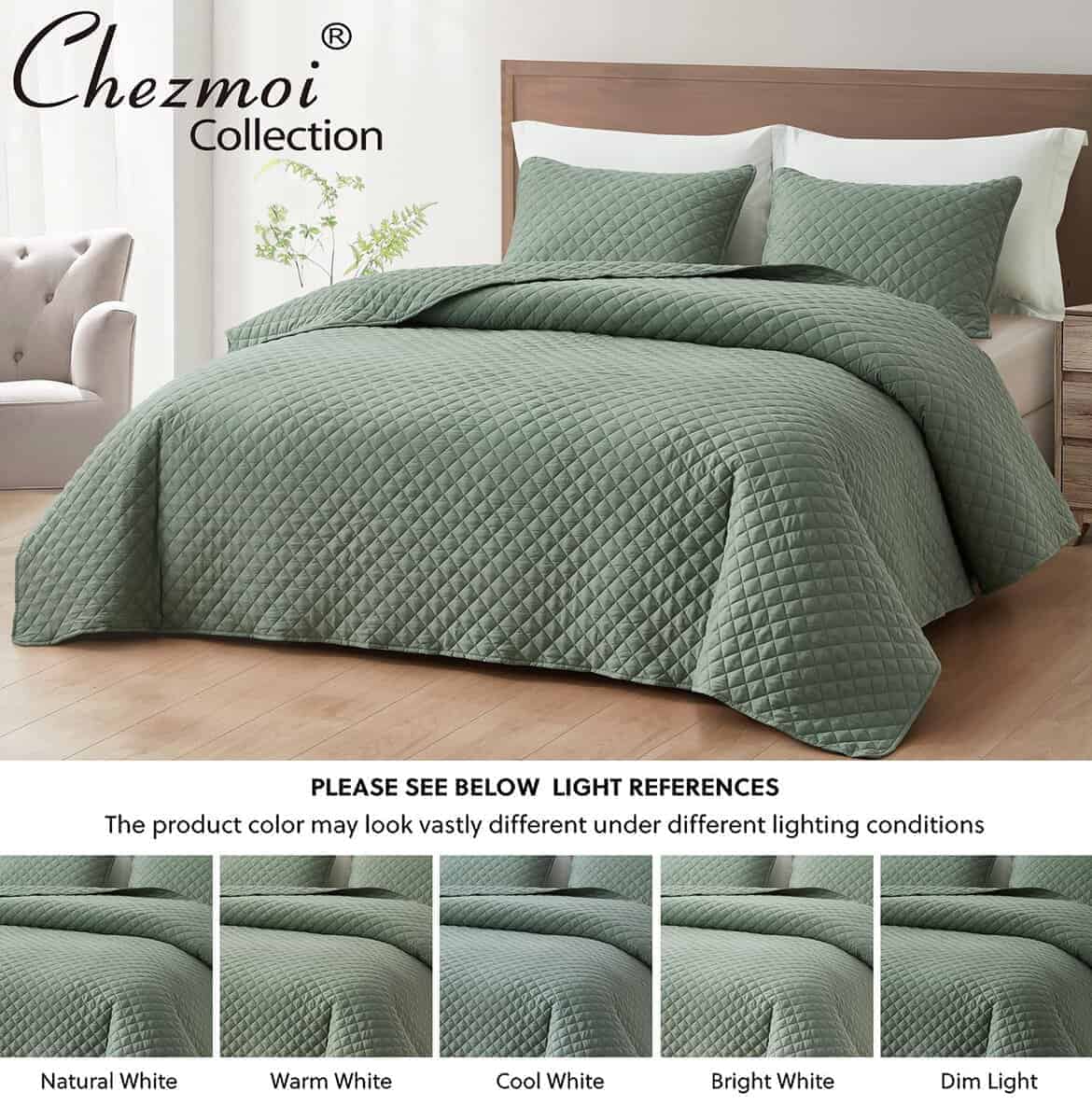 Chezmoi Collection Teo Juego de Edredón Tamaño King en - Imagen 6