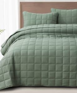 Juego de Edredón Chezmoi Collection Branson de 3 Piezas en