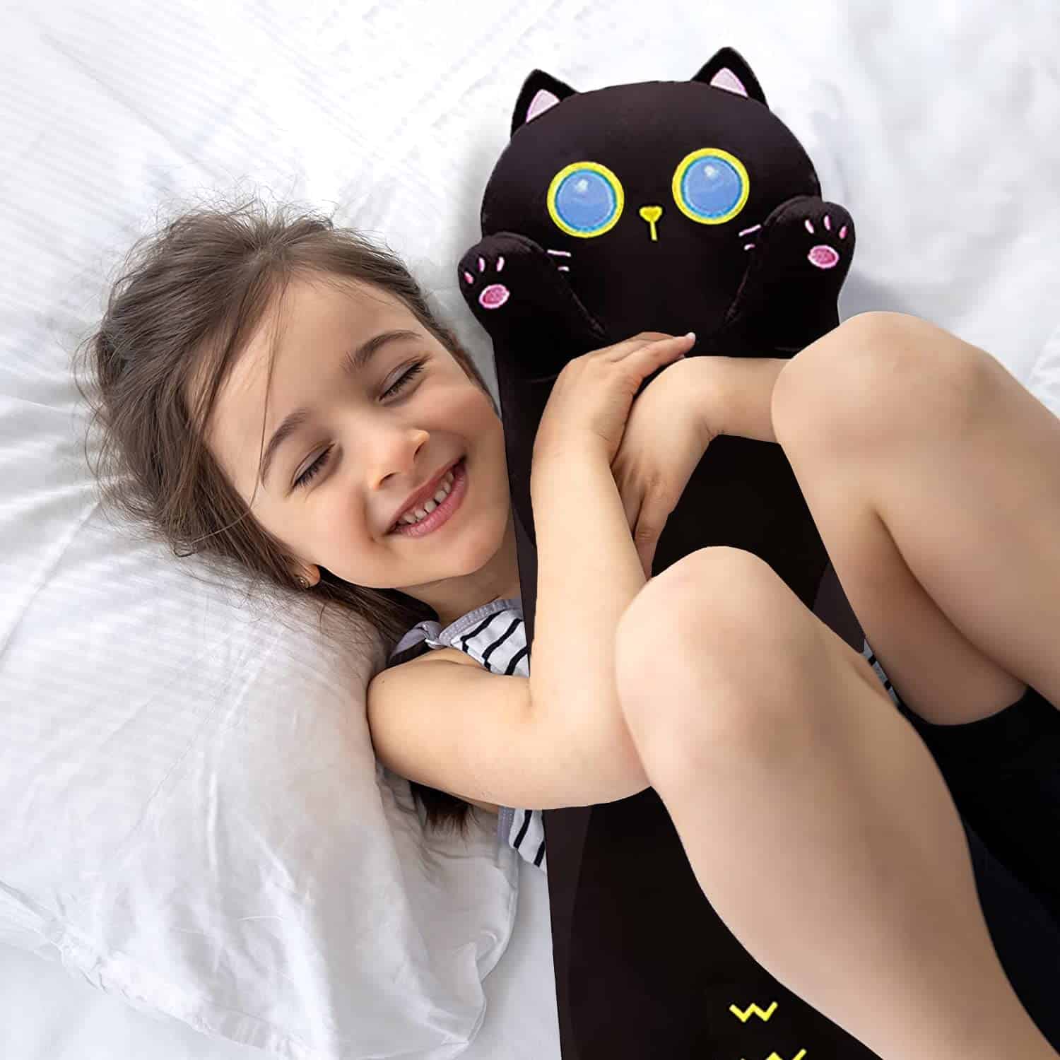 Peluche largo de gato negro, Peluche de gato, Peluche jumbo - Imagen 5