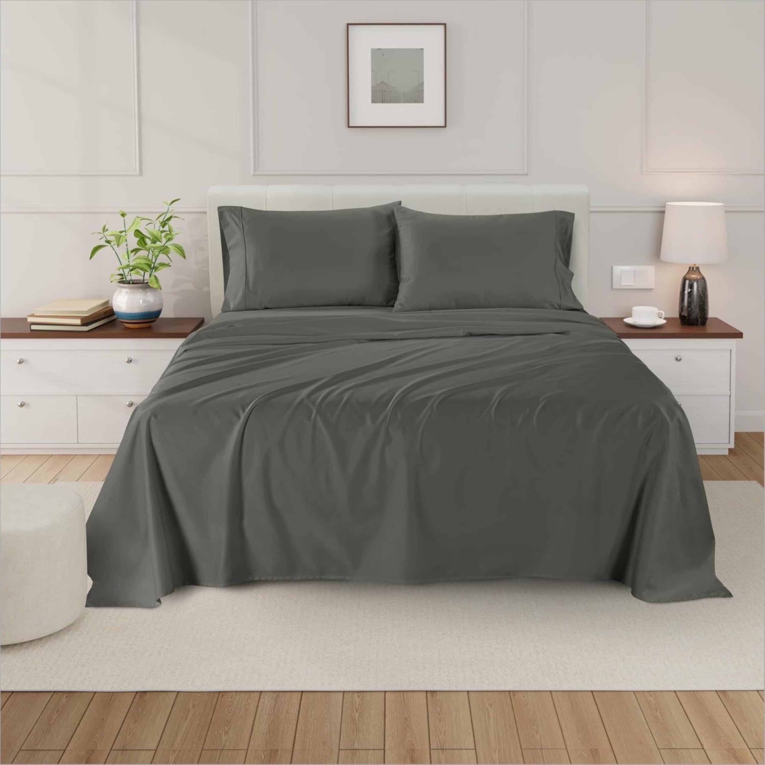 Juego de 2 Fundas de Almohada de Algodón Egipcio 100% de