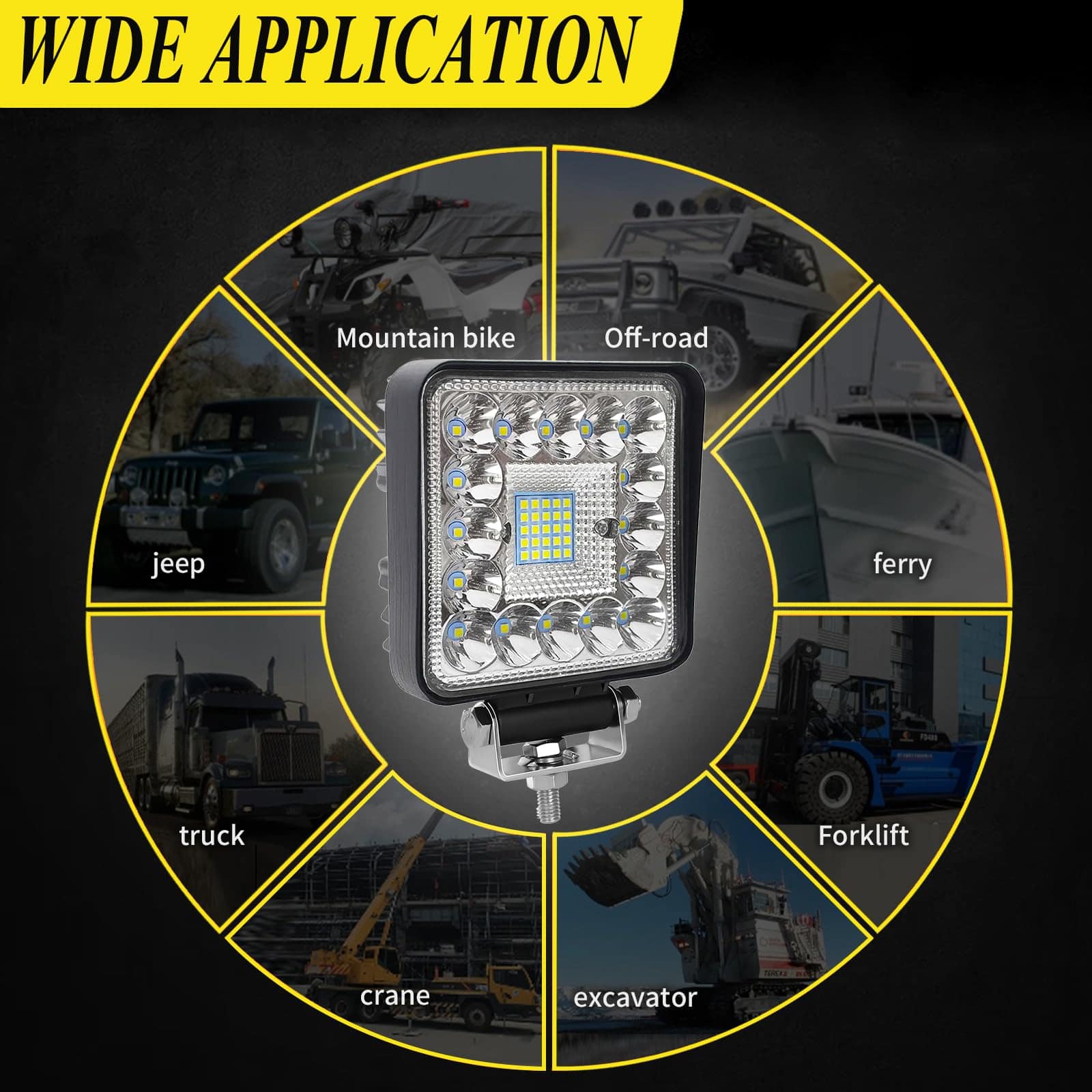 MUVKQC Luces LED para Tractores, 4.5 PULGADAS 123W Luces - Imagen 8