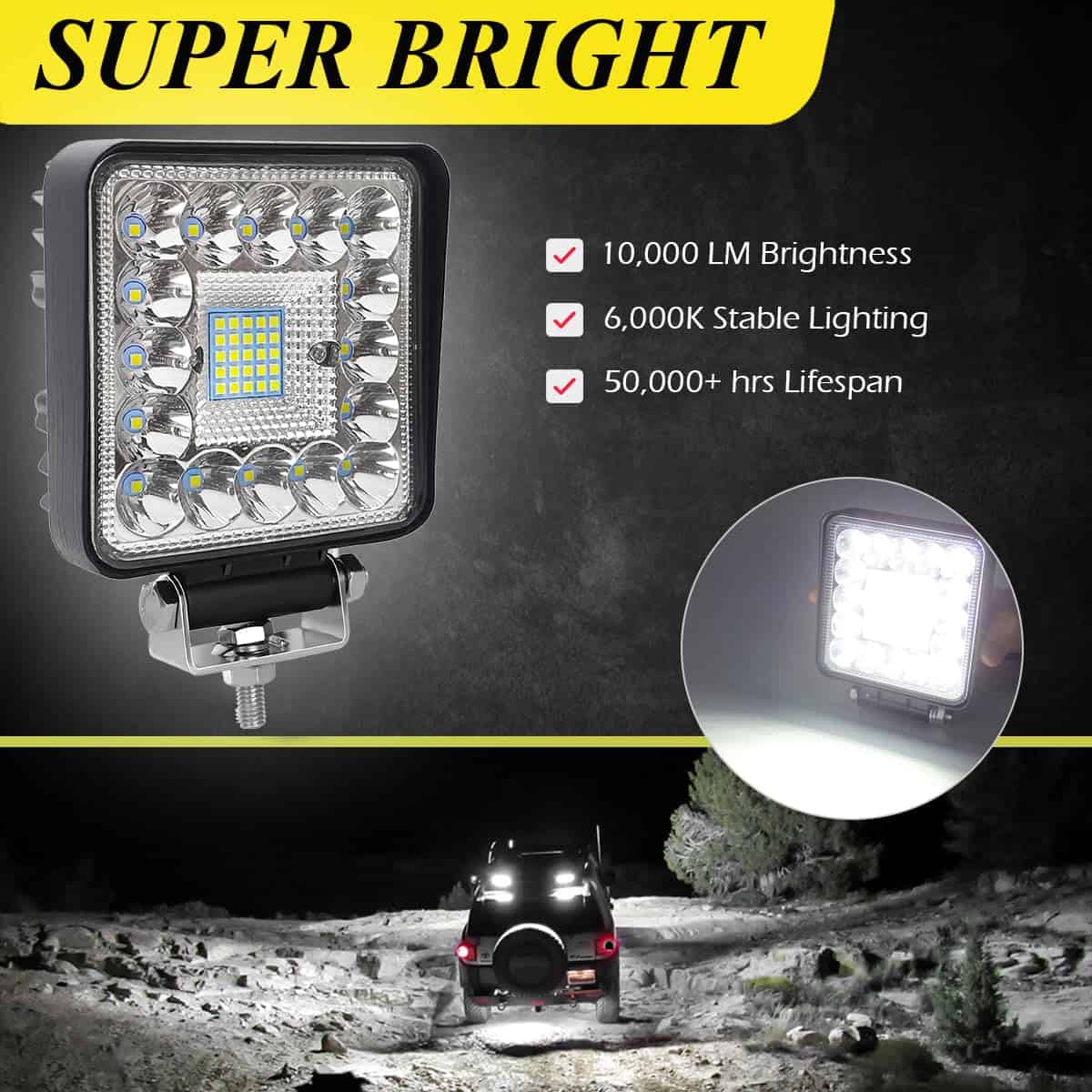 MUVKQC Luces LED para Tractores, 4.5 PULGADAS 123W Luces - Imagen 7
