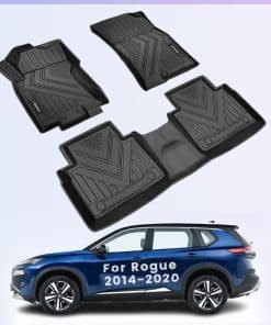 Tapetes para piso 2 filas para Nissan Rogue 2014-2020