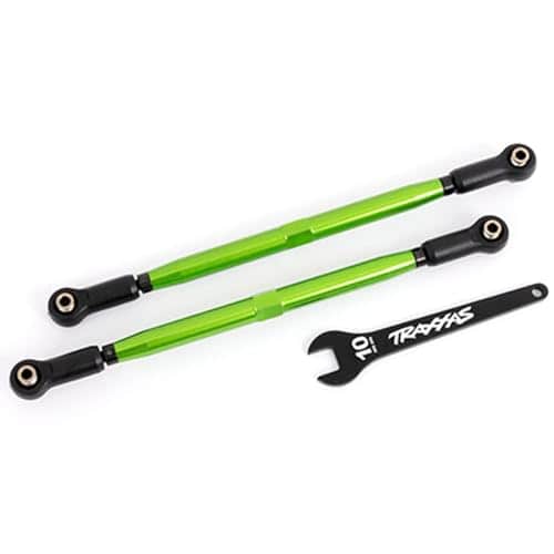 Traxxas 7897G Green Anodized Toe Links, 7075-T6 Alum (2):