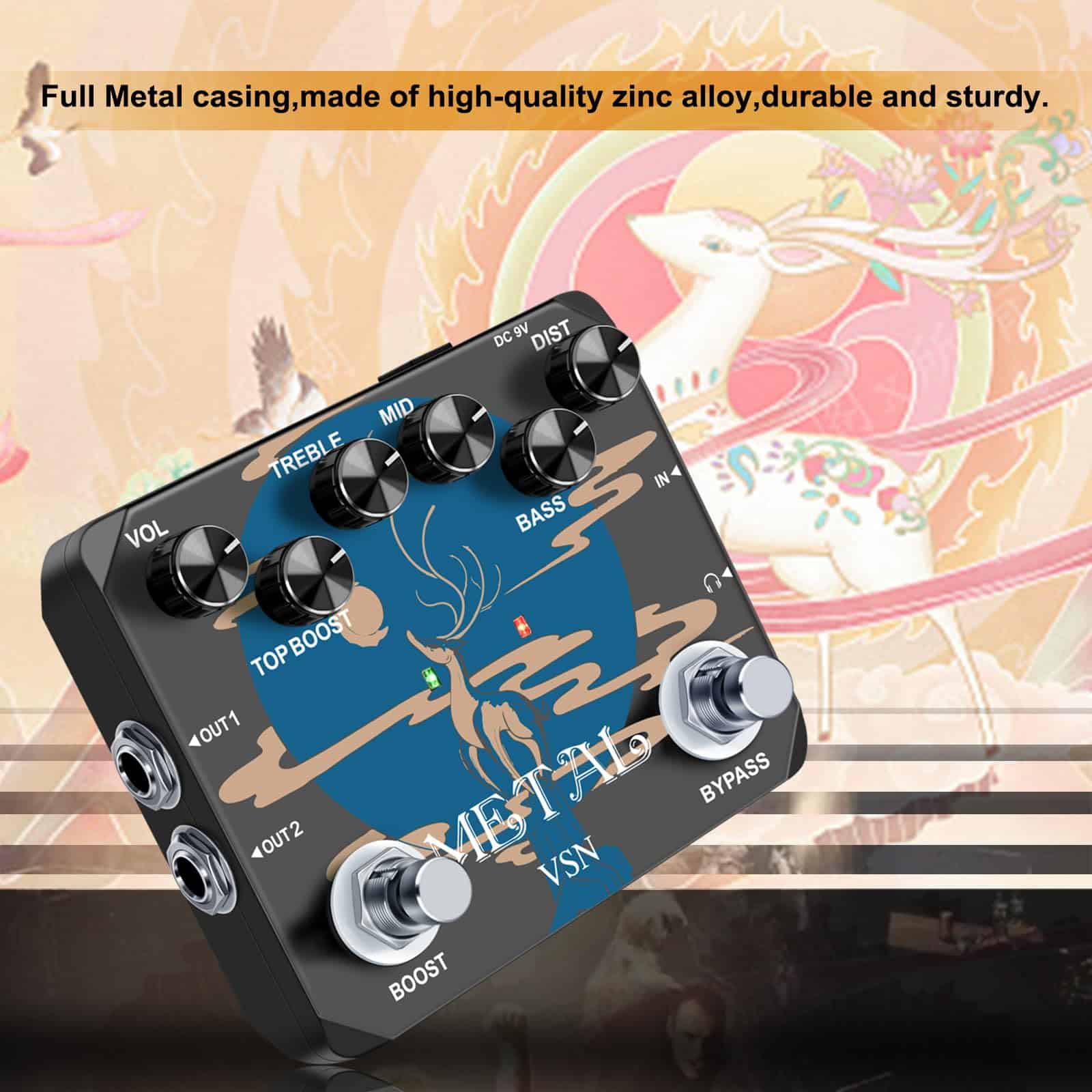 Pedal de Distorsión de Heavy Metal VSN, Pedal de Efecto de - Imagen 3