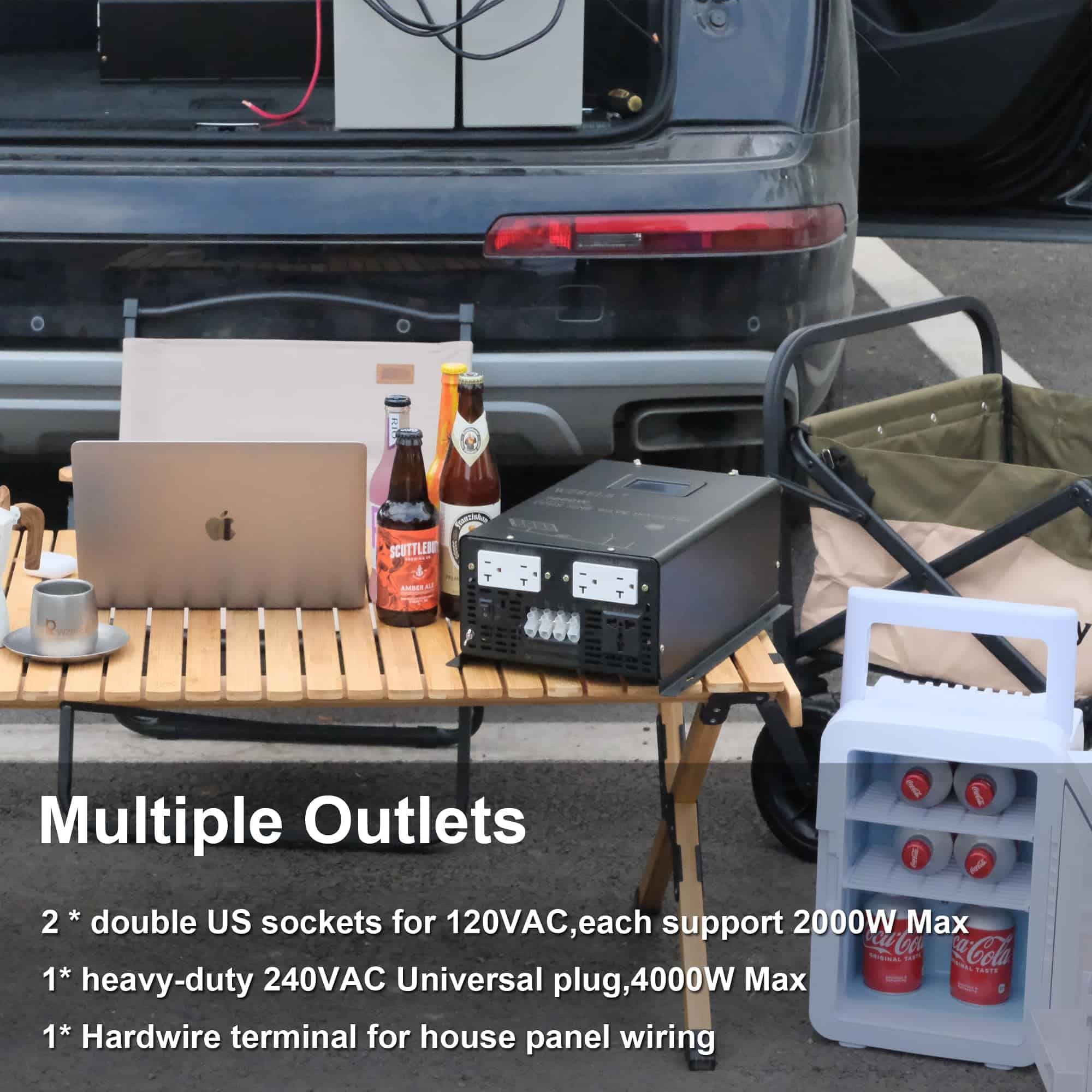 Inversor de Onda Sinusoidal Pura de 4000W 48V DC con Salida - Imagen 5
