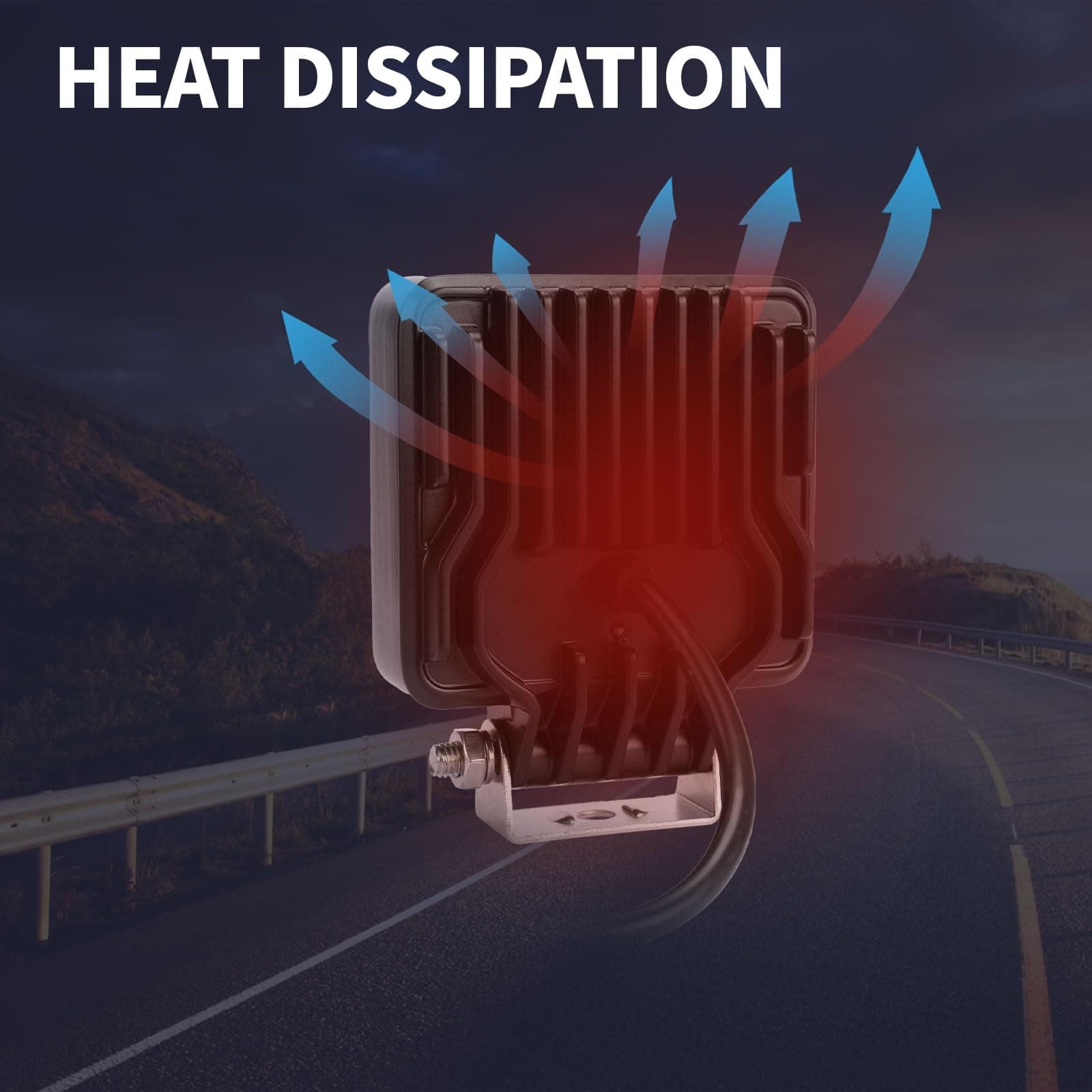 Luces de trabajo LED difusas, YCHOW-TECH 4 pulgadas 160W - Imagen 8